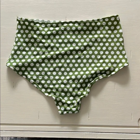 Green Polka Dot Bikini Set - Picture 3 of 11